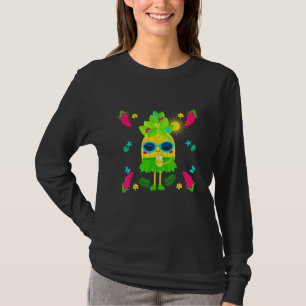 Camiseta Familia Summertime Sunset Colorful Pineapple Tropi