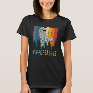 Camiseta Familia T Rex Dinosaur Poppop Saurus Faude