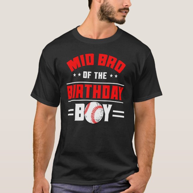 Camiseta Familia Temática Del Bro De Cumpleaños (Anverso)