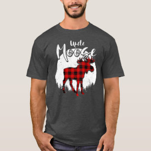 Camiseta Familia Tío Moose Red Plaid Buffalo Matanza