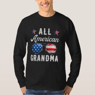Camiseta Familia Toda Abuela Estadounidense 4 De Julio Patr