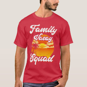 Camiseta Familia Tropical Sunset Vacaciones Squad Palm Tree