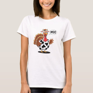 Camiseta Familia Turca Moo de Acción de Gracias Funny Turke