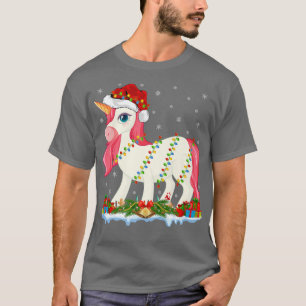 Camiseta Familia Unicorn Lover coincidiendo con Santa Hat U