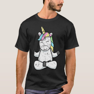 Camiseta Familia Unida Lindo Unicornio Yoga Unicornios Mági