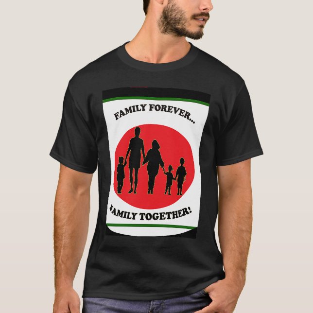 Camiseta Familia unida por siempre sosteniendo las manos en (Anverso)