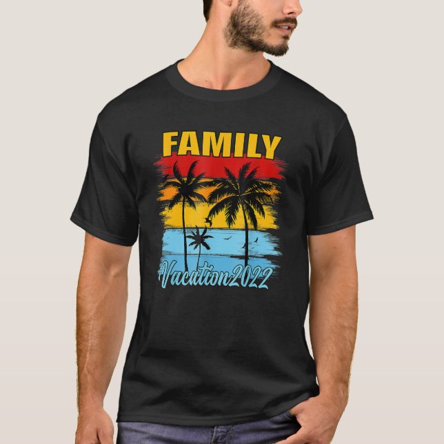 Camiseta Familia Vacaciones 2022 Beach Tropical Matching Gr (Anverso)