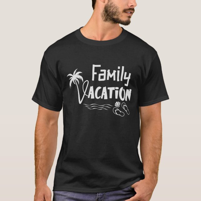 Camiseta Familia Vacaciones de verano 2021 divertidas (Anverso)