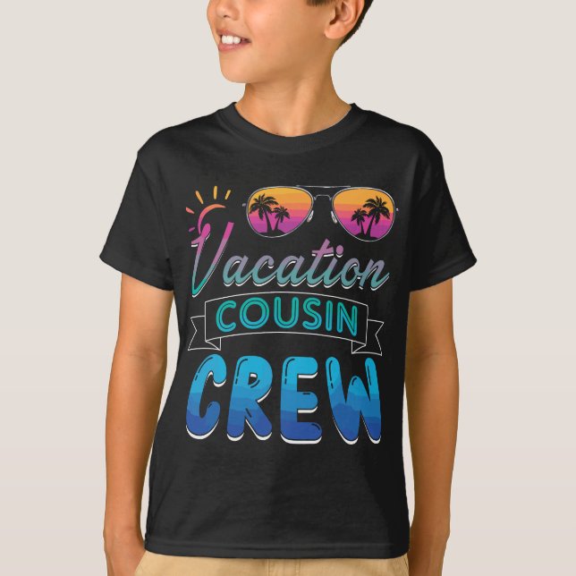 Camiseta Familia Vacation Cousin Crew Beach Cruise Sungafas (Anverso)