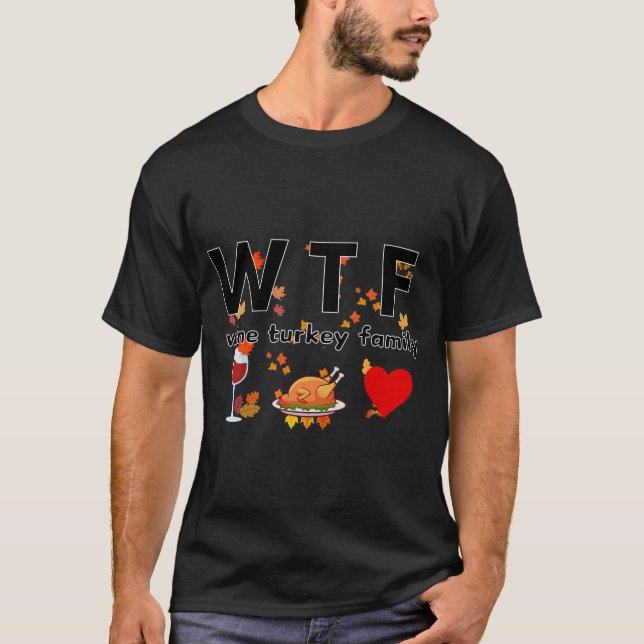 Camiseta Familia Wine Turkey W T F (Anverso)