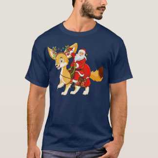 Camiseta Familia Xmas Coincidiendo Divertido Santa Riding F