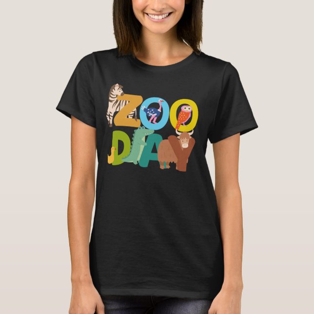 Camiseta Familia Zoo Day, primera brigada Safari de Zoo Fie (Anverso)