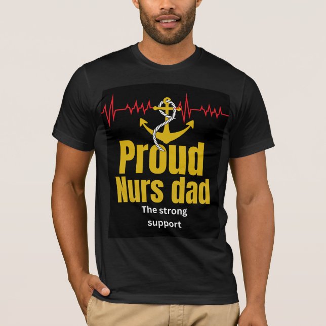 Camiseta familiar a juego de papá enfermera orgull (Anverso)