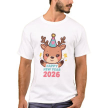camiseta familiar año nuevo lindo 2026
