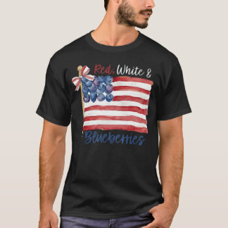 Camiseta Familiar de Fresas Rojas y Azules