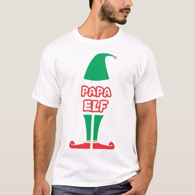 CAMISETA FAMILIAR DE NAVIDADES ELF PAPA (Anverso)