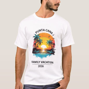 Camiseta Familiar para Vacaciones en Punta Cana