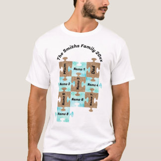 Camiseta familiar personalizada - Diez piezas de r