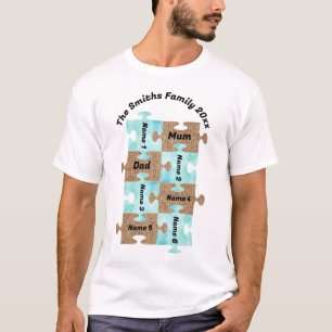 Camiseta familiar personalizada - Ocho piezas de r