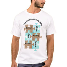 Camiseta familiar personalizada - Seis piezas de r