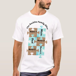Camiseta familiar personalizada - Seis piezas de r