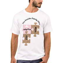 Camiseta familiar personalizada - Tres piezas de r