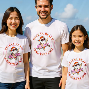 Camiseta Familiares Navidades de vacaciones de playa Camise