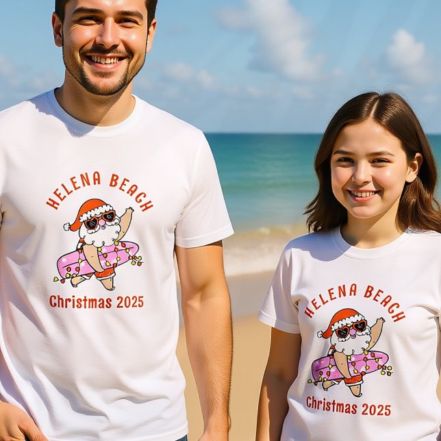 Camiseta Familiares Navidades de vacaciones de playa Camise (Subido por el creador)