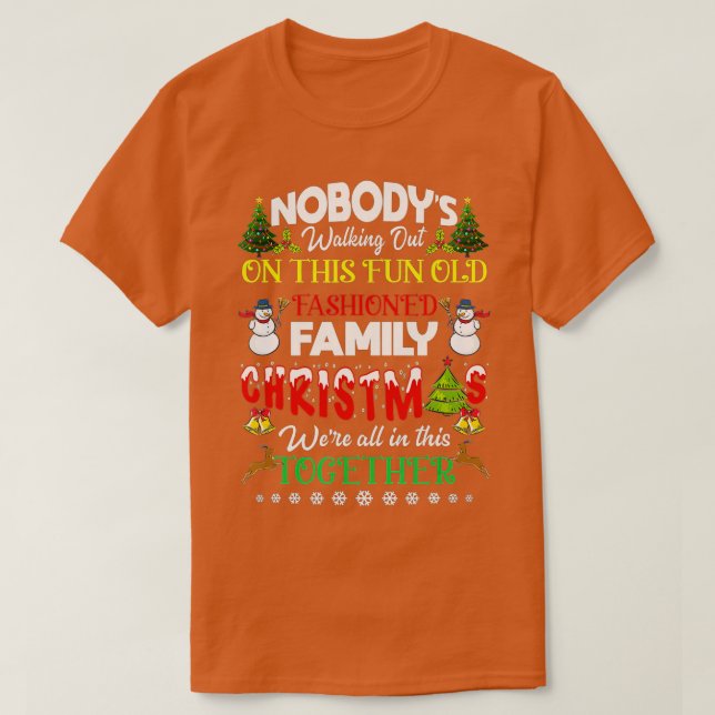Camiseta Familiares Navidades estamos todos juntos en esto (Diseño del anverso)
