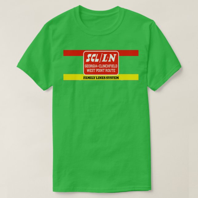 Camiseta Familias de la ruta del punto oeste de Clínchfield (Diseño del anverso)