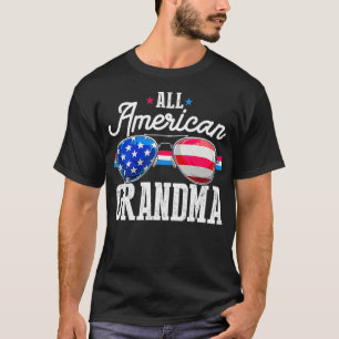 Camiseta Family 4th Of July s Matching Grandma American Fla