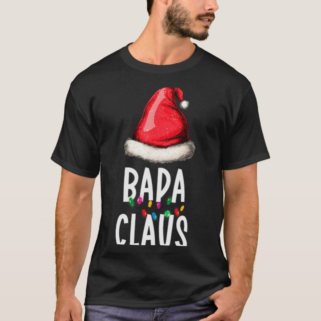 Camiseta Family Bapa Claus Christmas Santa's Pajama Matchin (Anverso)
