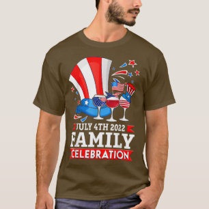 Camiseta Family Celebration July 4th 2022 Matching Family H