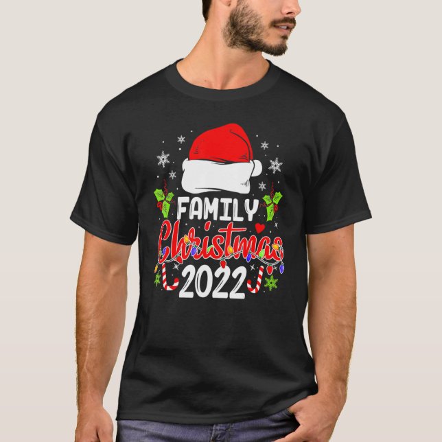 Camiseta Family Christmas 2022 Matching Outfit Squad Santa  (Anverso)