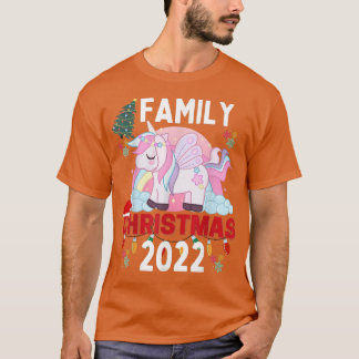 Camiseta Family Christmas 2022 Matching s Squad Unicorn Fun