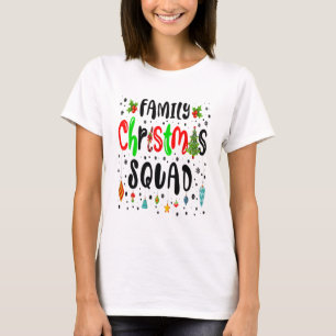 Camiseta Family Christmas 2022 Matching Santa Hat Lights Xm