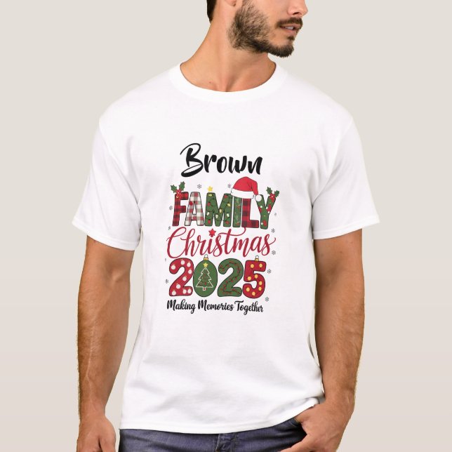Camiseta  Family Christmas 2025 customizable Matching (Anverso)