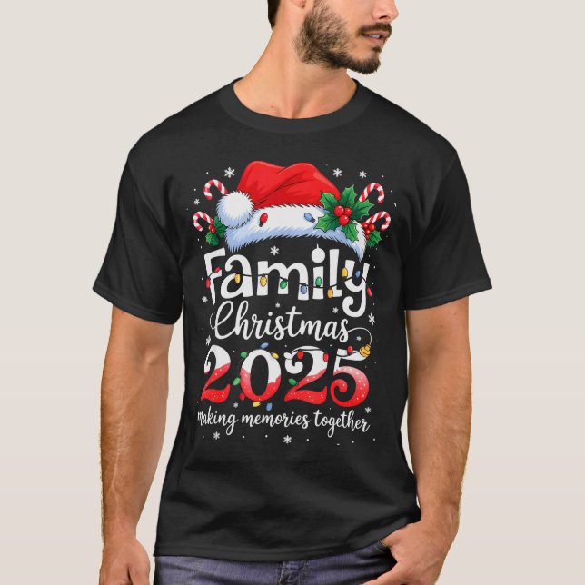 Camiseta Family Christmas 2025 Matching Squad Santa Elf Fun (Anverso)