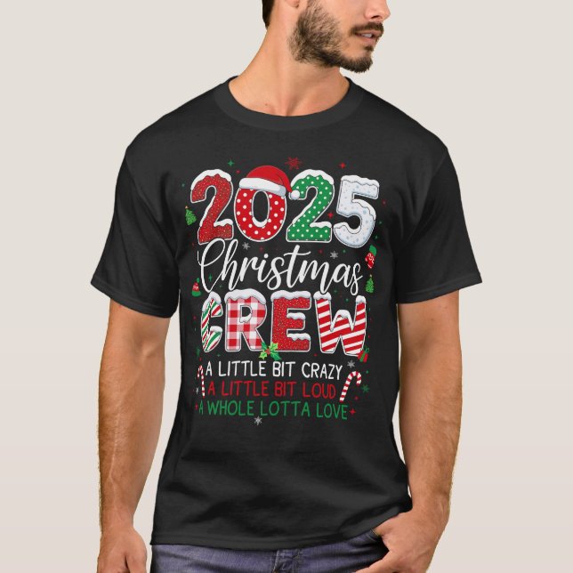 Camiseta Family Christmas 2025 Matching Xmas Squad Santa  (Anverso)