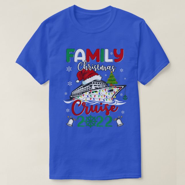 Camiseta Family Christmas Cruise 2022 Cruise Squad Xmas  (Diseño del anverso)