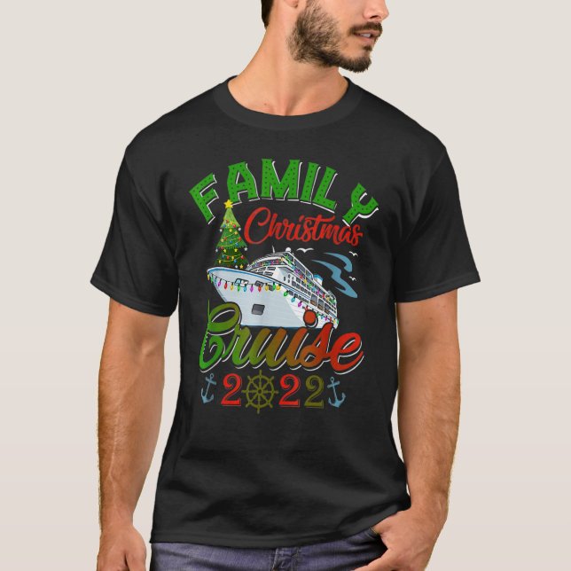 Camiseta Family Christmas Cruise 2022 Cruising  Christmas (Anverso)