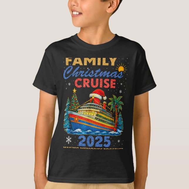 Camiseta Family Christmas Cruise 2025 Matching Family Cruis (Anverso)