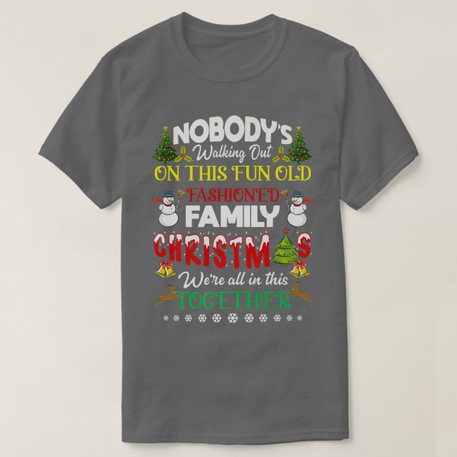 Camiseta Family Christmas we are all in this together Merry (Diseño del anverso)
