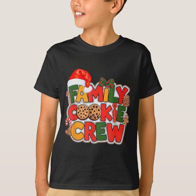 Camiseta Family Cookie Crew Eating Christmas Gingerbread Te (Anverso)