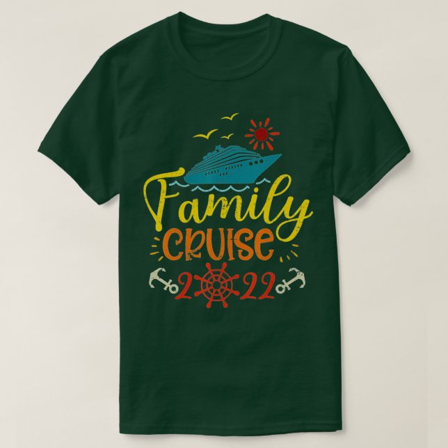Camiseta Family Cruise 2022 Cruise Boat Trip Family Matchin (Diseño del anverso)