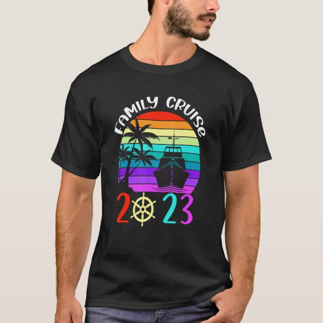 Camiseta Family Cruise 2023 Cruise Family Matching Group Sq (Anverso)