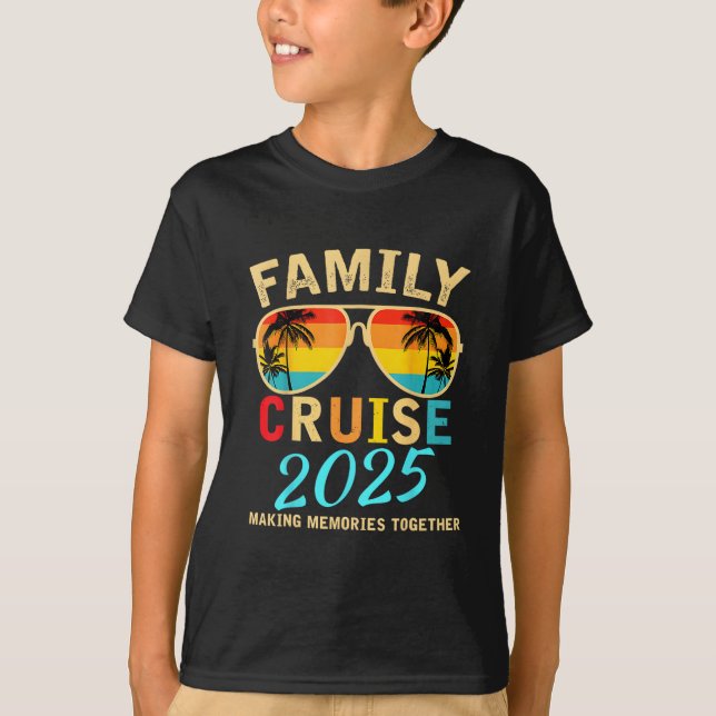 Camiseta Family Cruise 2025 Beach Matching Summer Vacation  (Anverso)