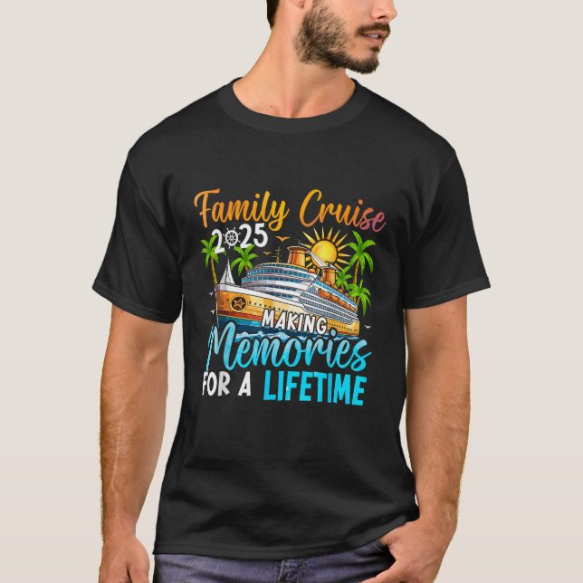 Camiseta Family Cruise 2025 Family Matching Cruise Vacation (Anverso)
