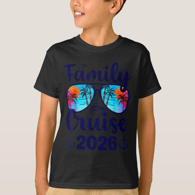 Camiseta Family Cruise 2026 Family Vacation Matching Family (Anverso)