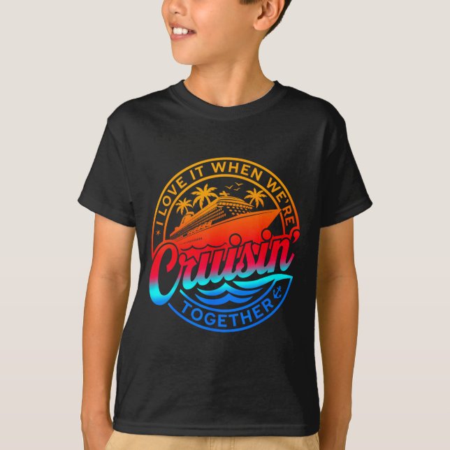 Camiseta Family Cruise 2026 I Love It When We're Cruisin' T (Anverso)